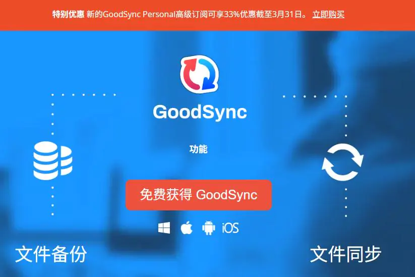 同步/备份软件GoodSync优惠 Personal高级订阅仅$19.9/年 赠10GB GoodSync存储
